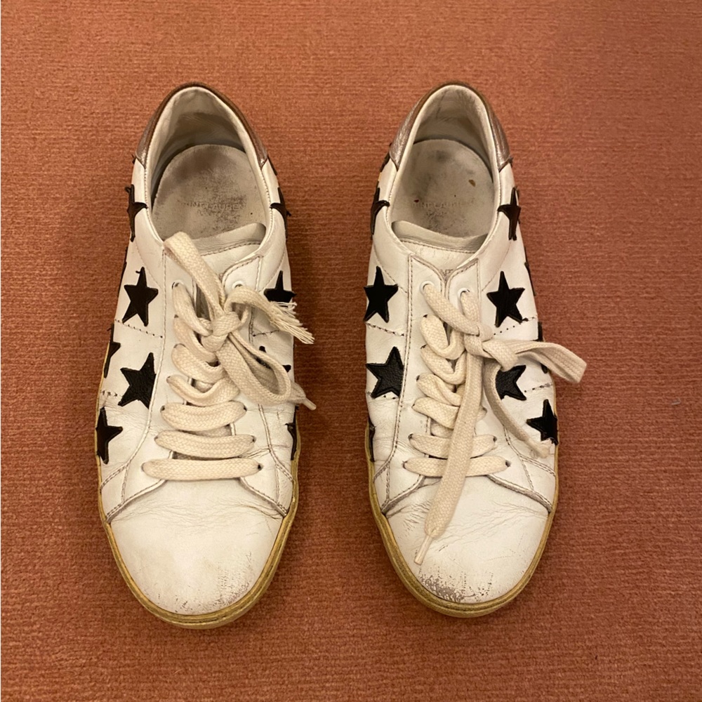 Saint Laurent Leather Star Sneakers